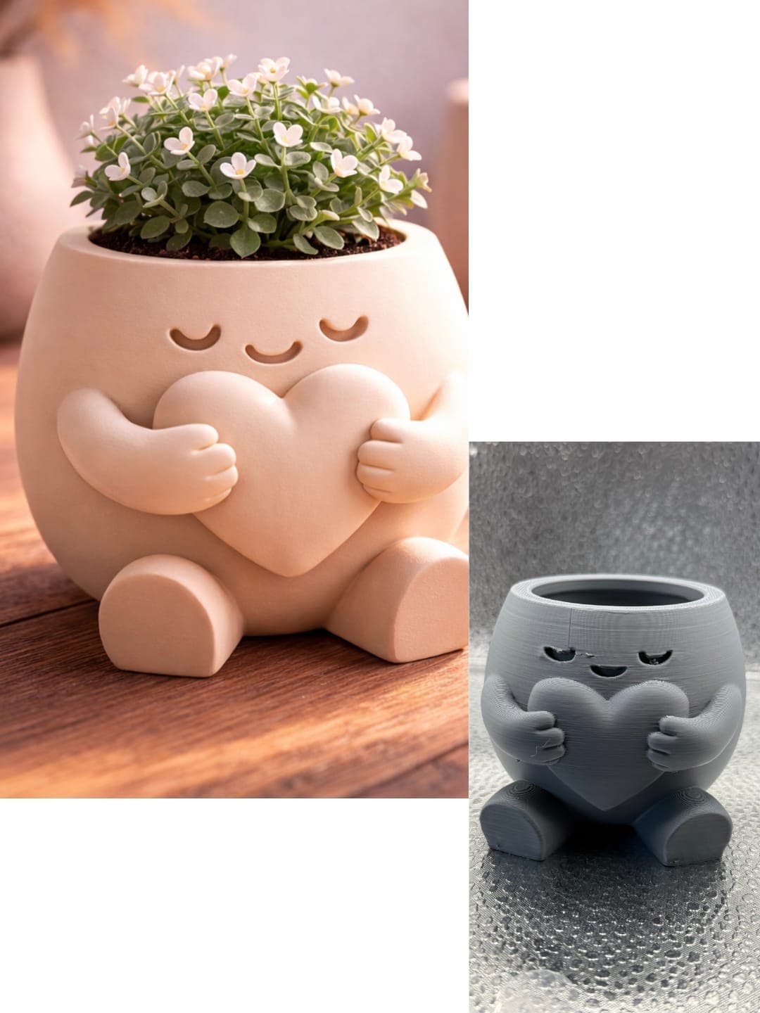 Vaso Carinha ( As flores não acompanha o vaso)